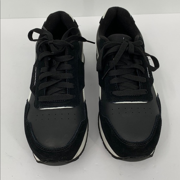 Reebok Harman Work sneakers black leather composite safety toe tie men 7 WIDE - Picture 4 of 7